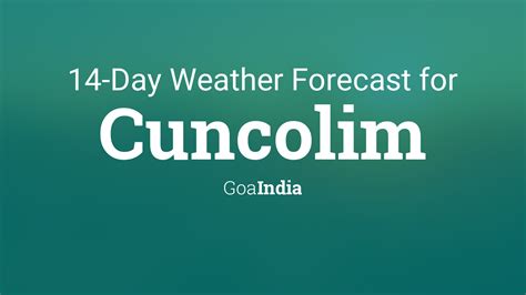 cuncolim weather